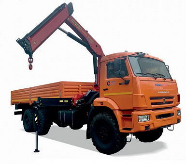 Бортовой автомобиль с КМУ ИМ150N на шасси KAMAZ-43118 (659100-0000335-6А)